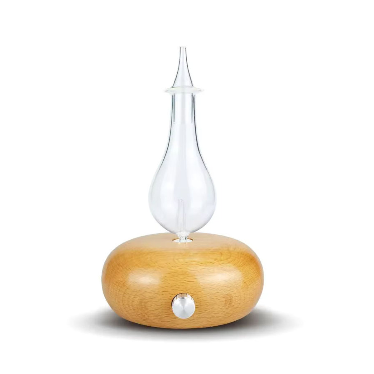 DELIXING Elektrischer Aroma Diffusor aus Holz und Glas in Braun für ätherische Öle - Bild 5