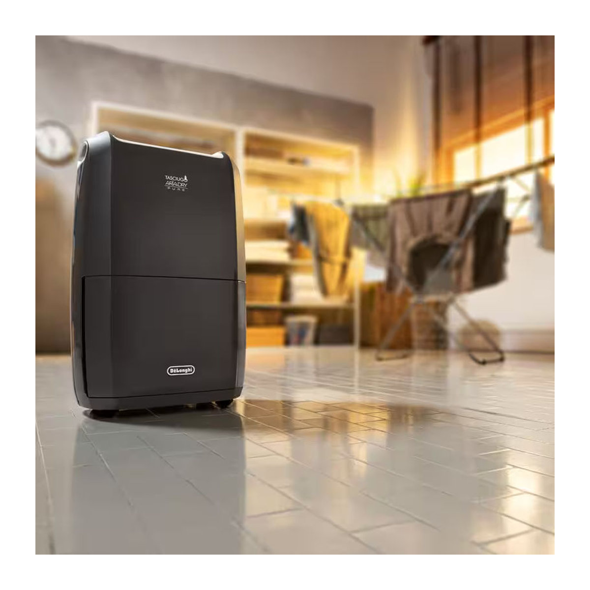 DeLonghi Luftentfeuchter Tasciugo AriaDry Multi in Schwarz mit 5 l Wassertank und 21 l Kapazität pro 24 Stunden sowie Wifi-Funktion - Bild 2