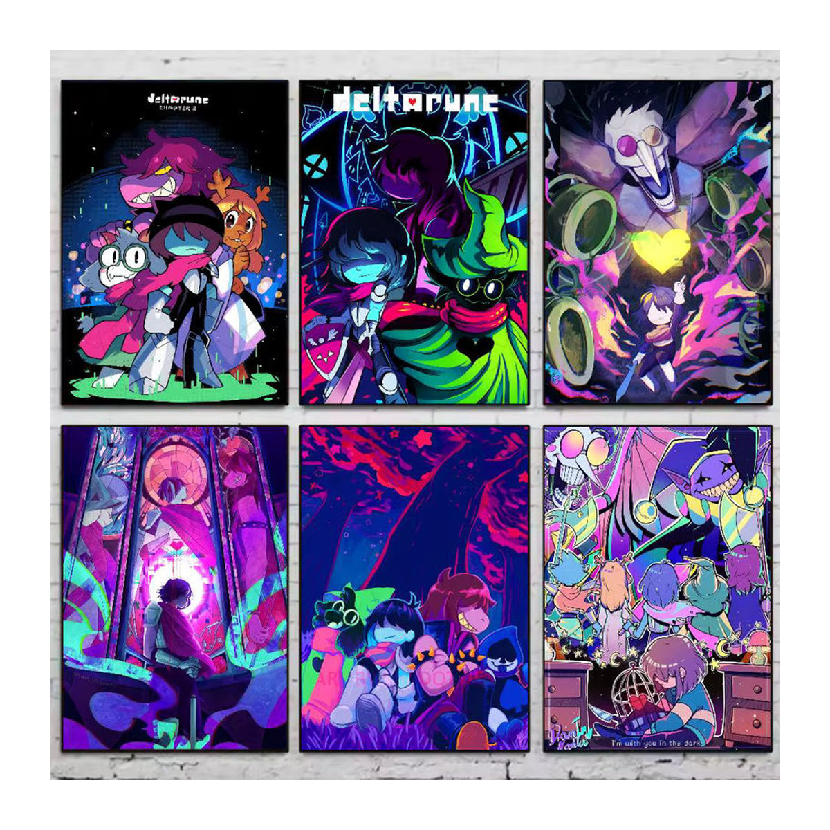 Deltarune Wandkunst Poster, selbstklebend, mehrfarbig, Papier, B: 20 cm, H: 15 cm, T: 15 cm - Bild 5