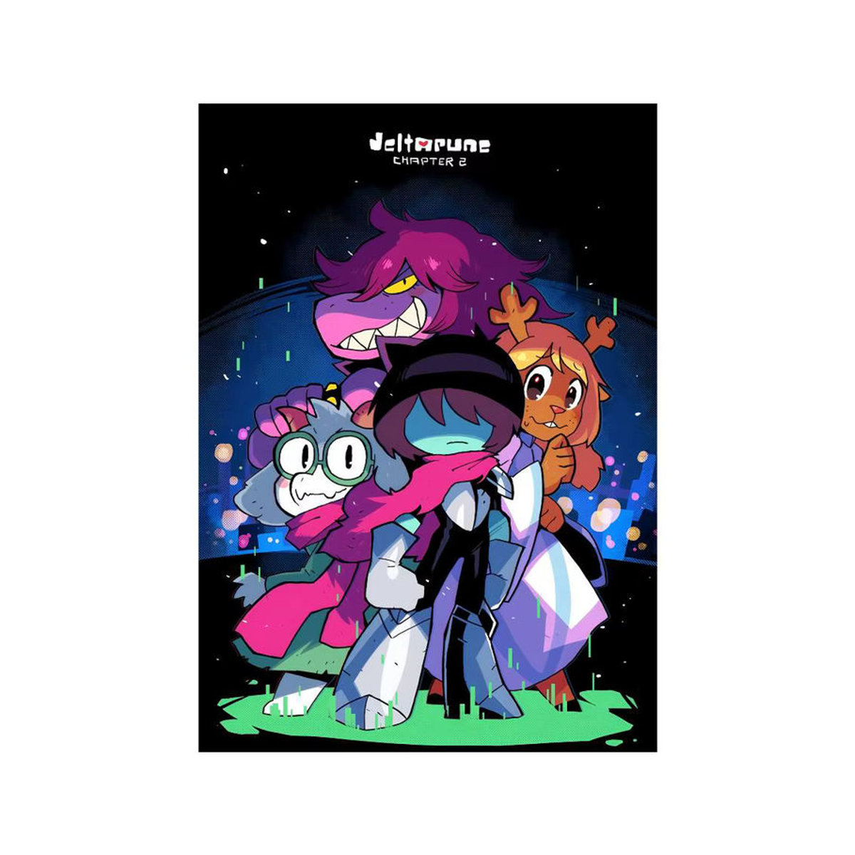 Deltarune Wandkunst Poster, selbstklebend, mehrfarbig, Papier, B: 20 cm, H: 15 cm, T: 15 cm - Bild 7