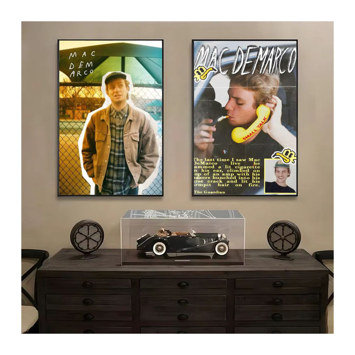 DeMarco HD Anime Poster Selbstklebend Porträt Wanddekoration Mehrfarbig Schwarz - Bild 3