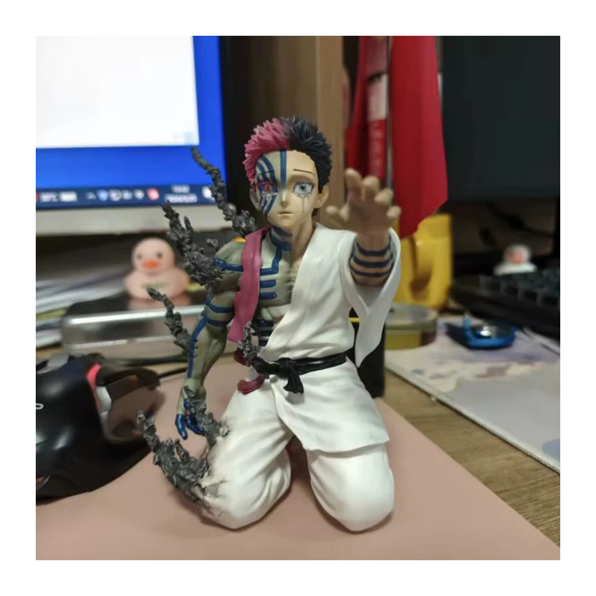 Demon Slayer Akaza Hakuji Anime Actionfigur aus PVC, mehrfarbig, Höhe: 13 cm - Bild 3