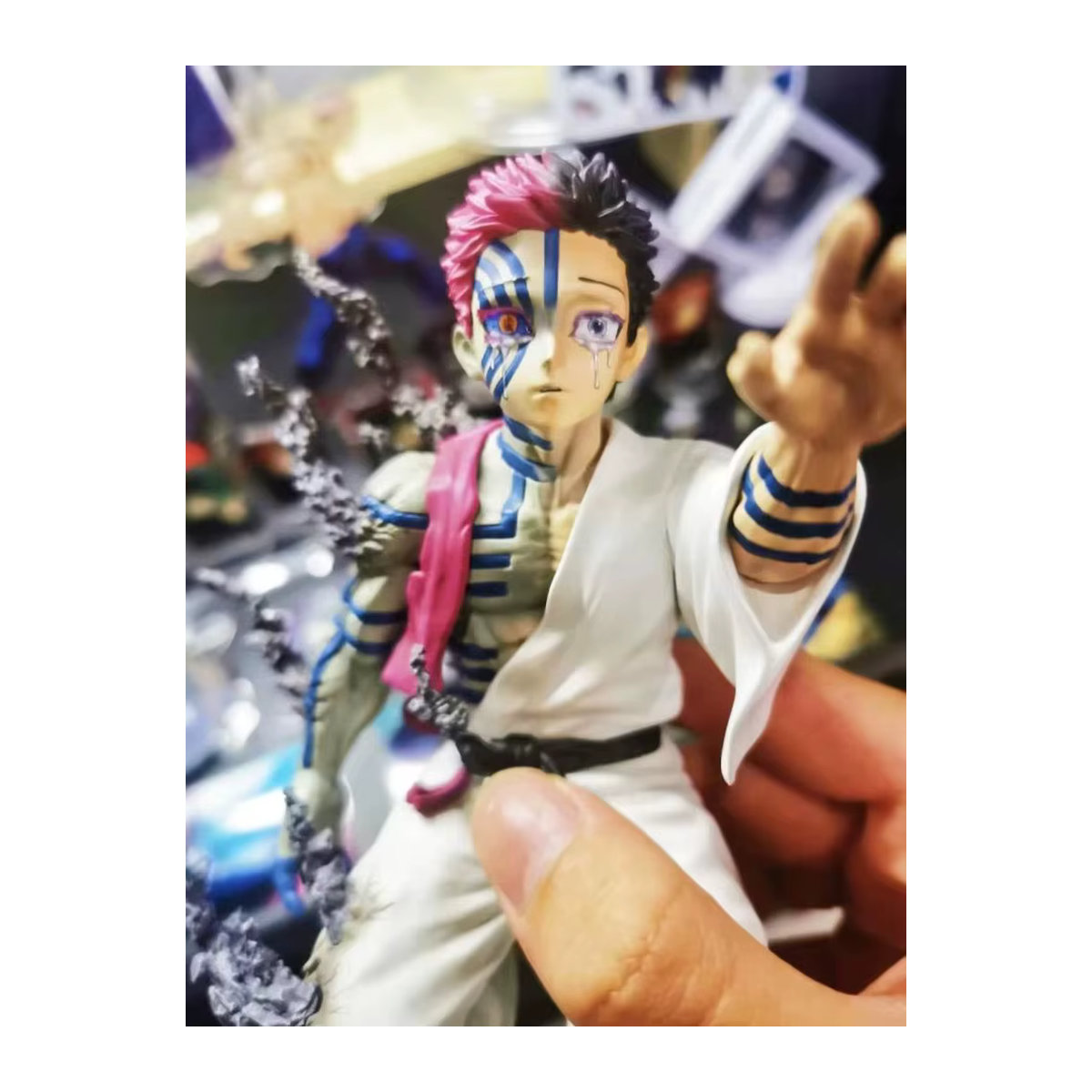 Demon Slayer Akaza Hakuji Anime Actionfigur aus PVC, mehrfarbig, Höhe: 13 cm - Bild 4