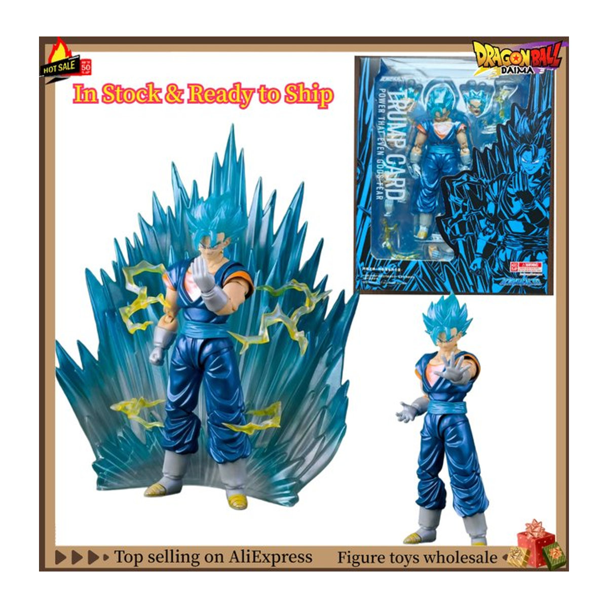 Demoniacal Fit Dragon Ball Z Super Saiyan God Vegito Anime Actionfigur in Blau und Mehrfarbig - Bild 1