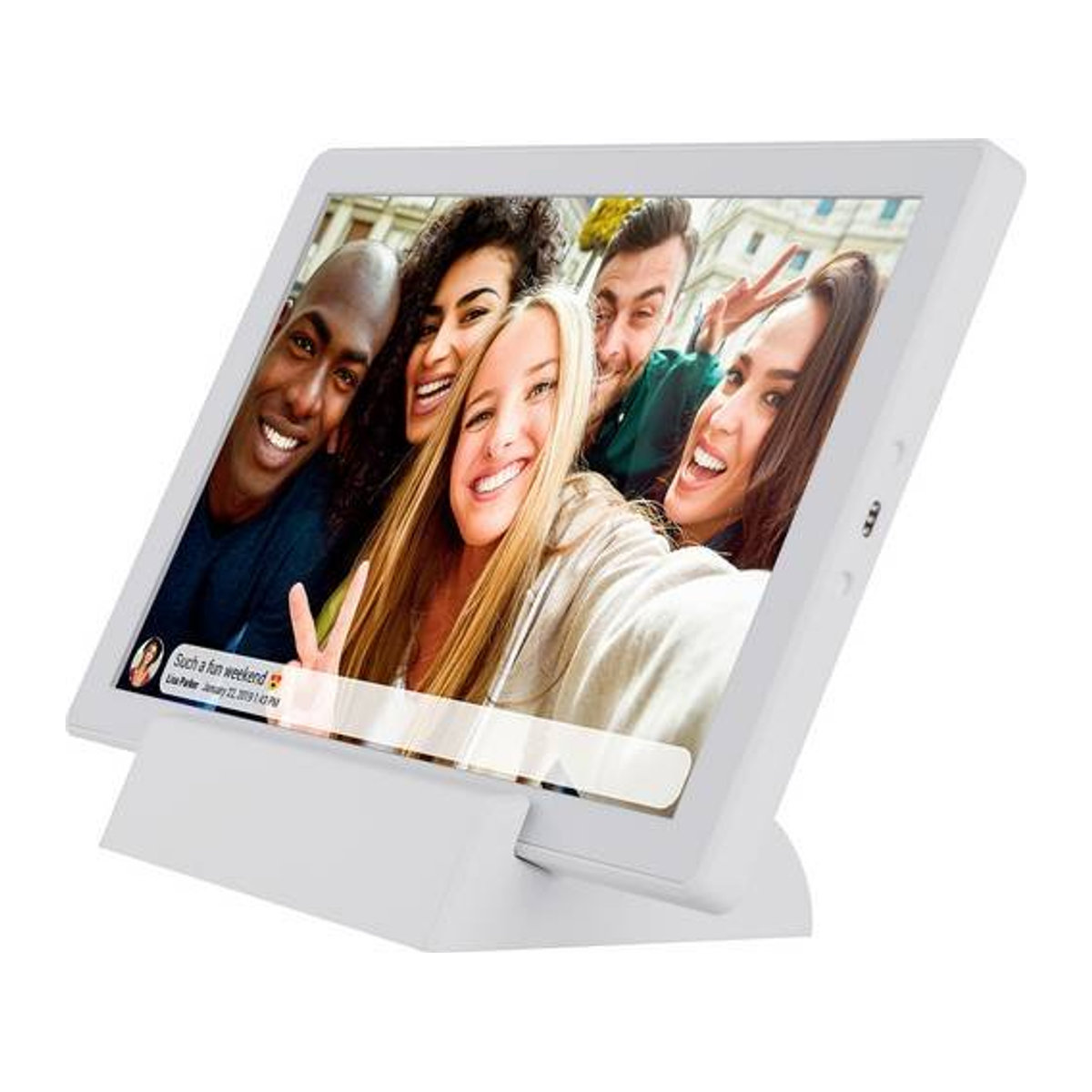 Denver PFF-1070W Digitaler Bilderrahmen mit 25,7 cm IPS Touch Display, WLAN, Frameo App-Steuerung und 16 GB internem Speicher in Weiß - Bild 2
