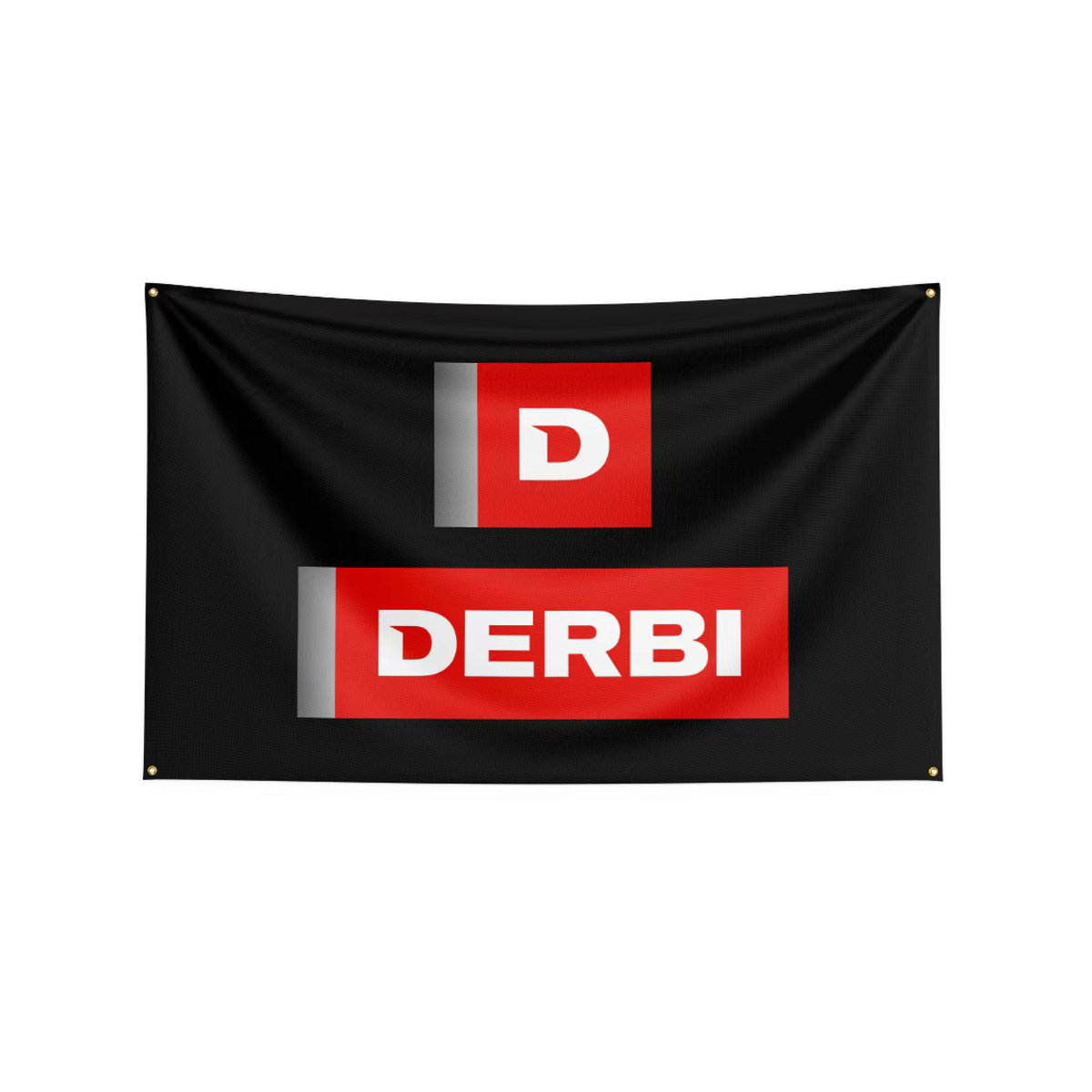 Derbis Motorrad Flagge Banner aus Polyester in Schwarz, Rechteckig, Breite: 91,44 cm, Höhe: 152,4 cm - Bild 2