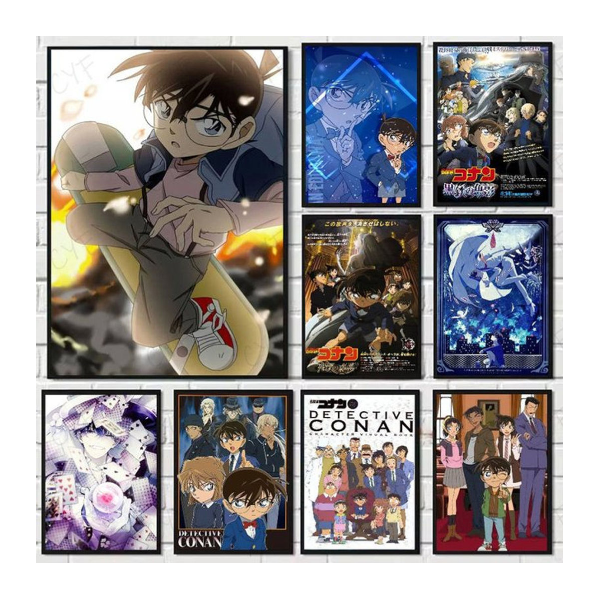 Detektiv C-Conan Wandposter Porträt in Mehrfarbig, wasserfeste und selbstklebende Wanddekoration für Wohnzimmer und Schlafzimmer - Bild 1