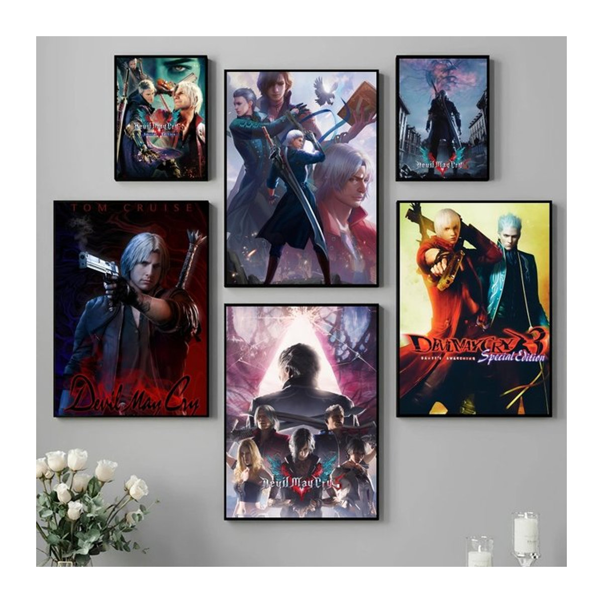 Devil May Cry Kunstposter aus Papier für deine Wanddekoration in Mehrfarbig - Bild 1