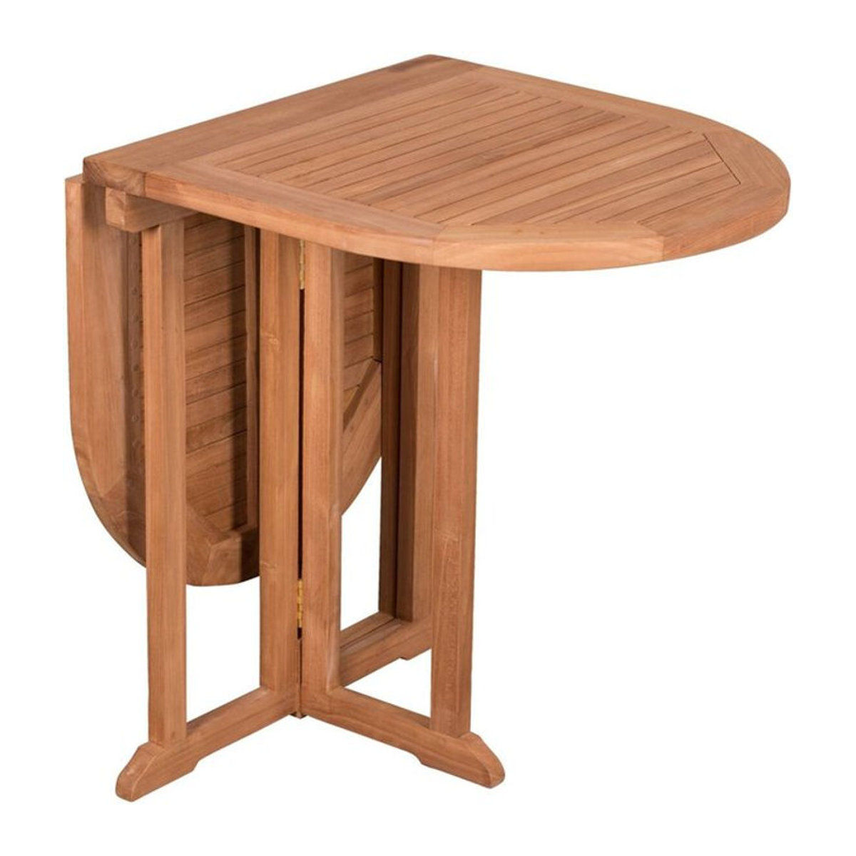 deVries Balkontisch Woodie aus Teak Massivholz, klappbar, B/H/T: 120 x 75 x 60 cm, Natur/Braun - Bild 2
