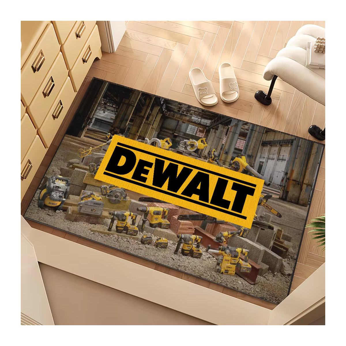 DeWalt Teppich mit Logo, mehrfarbig, rutschfest und saugfähig - Bild 3