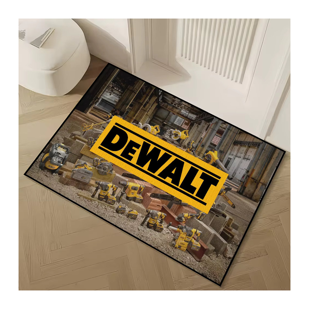 DeWalt Teppich mit Logo, mehrfarbig, rutschfest und saugfähig - Bild 4