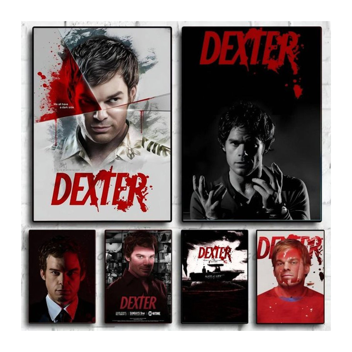 Dexter Morgan Wandposter Selbstklebender Wasserdichter Papier Aufkleber Mehrfarbig Rechteckig - Bild 1