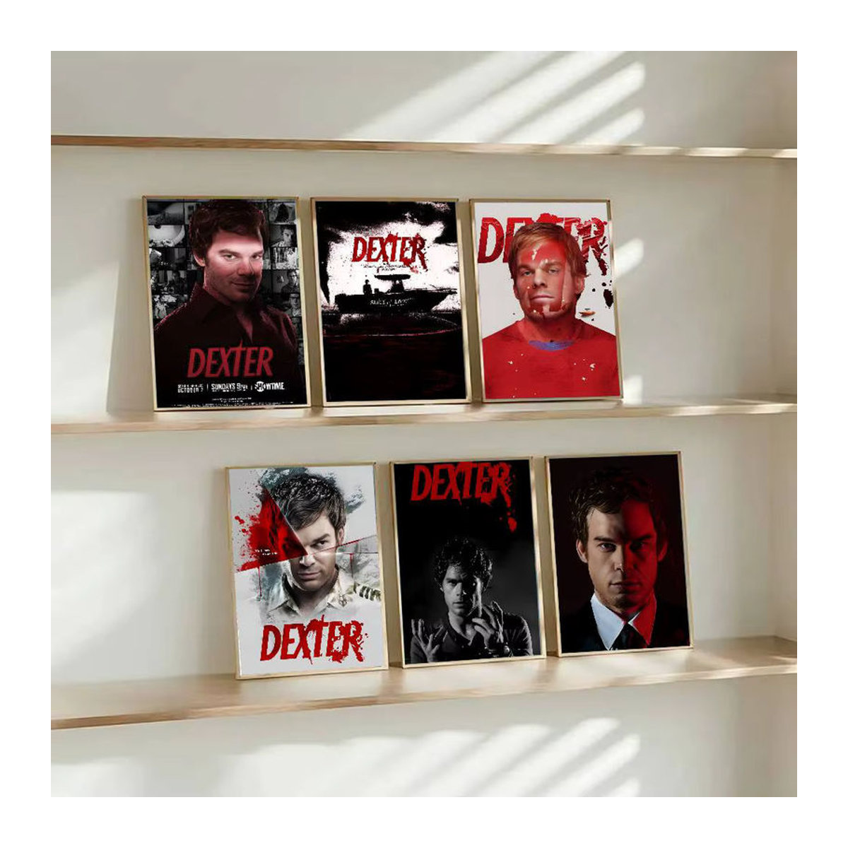 Dexter Morgan Wandposter Selbstklebender Wasserdichter Papier Aufkleber Mehrfarbig Rechteckig - Bild 3