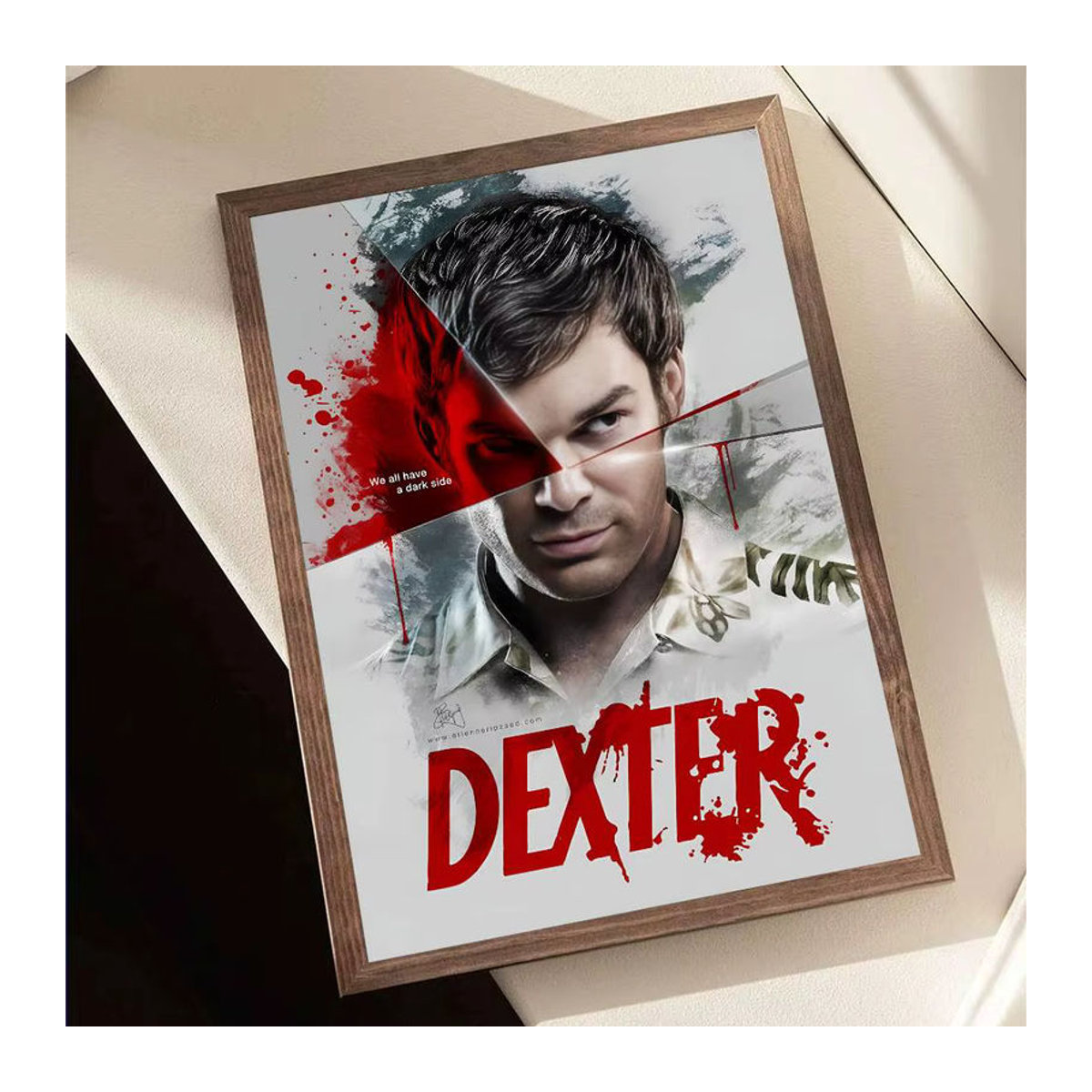 Dexter Morgan Wandposter Selbstklebender Wasserdichter Papier Aufkleber Mehrfarbig Rechteckig - Bild 6