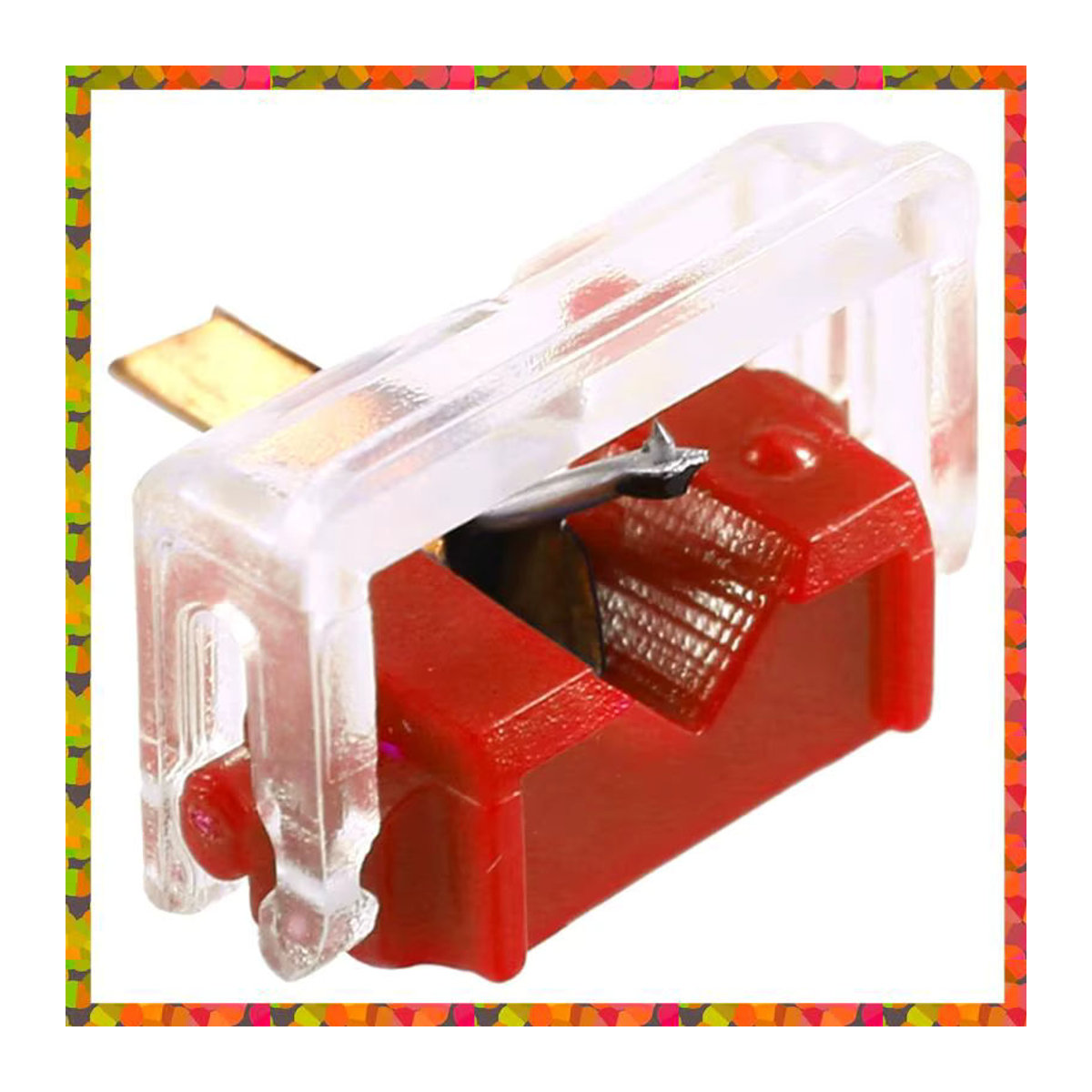 Diamant-Ersatznadel für Shure M44-3 N44-7 M44G M44-7 sowie DUAL DN305 DN306 und GARRARD-Patronen in Schwarz und Rot - Bild 2