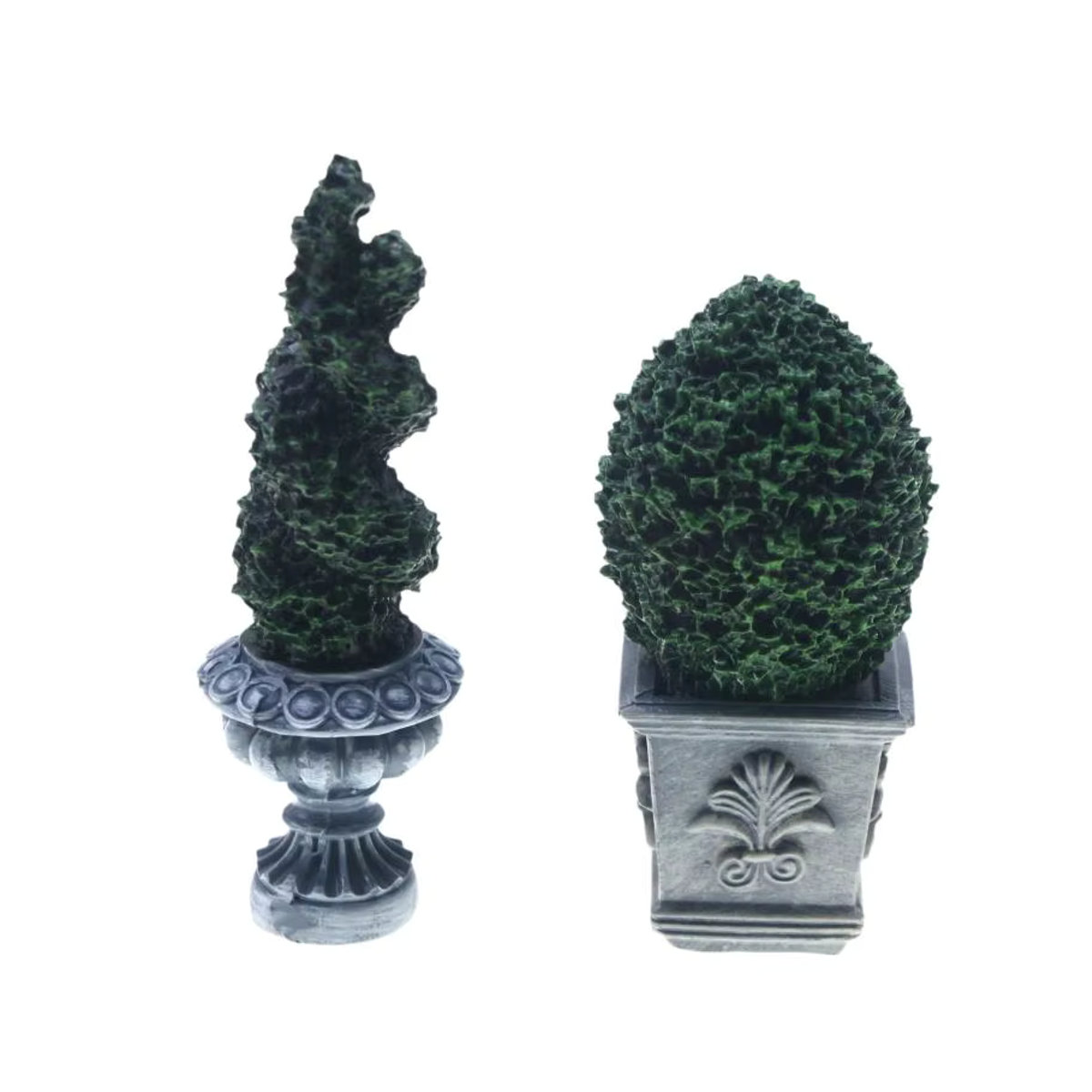 DIAPER&CORED Miniatur Grünpflanzen-Topfmodell als Bonsai-Ornament für Puppenhaus-Garten und Landschaftsdekoration, Grün, Kunstharz - Bild 6
