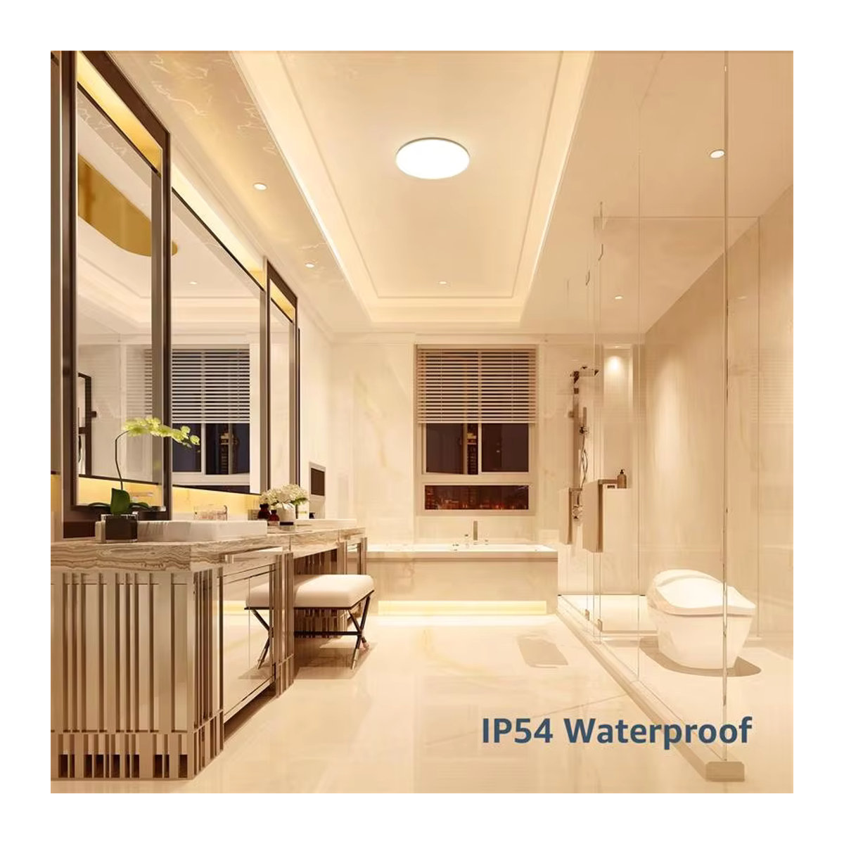 DIBILUN LED Deckenleuchte Weiß Minimalistisch Wasserdicht für Badezimmer Küche und Wohnzimmer 40W - Bild 5
