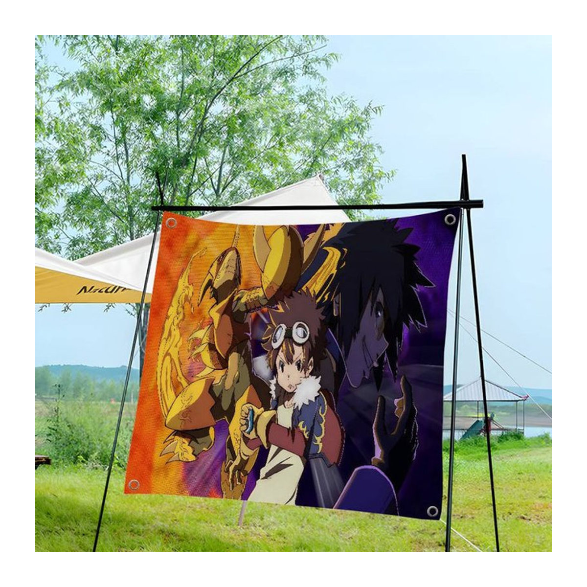 Digimon Adventure Wandbehang Potdemiel mehrfarbig Textil Banner für dein Zimmer - Bild 1
