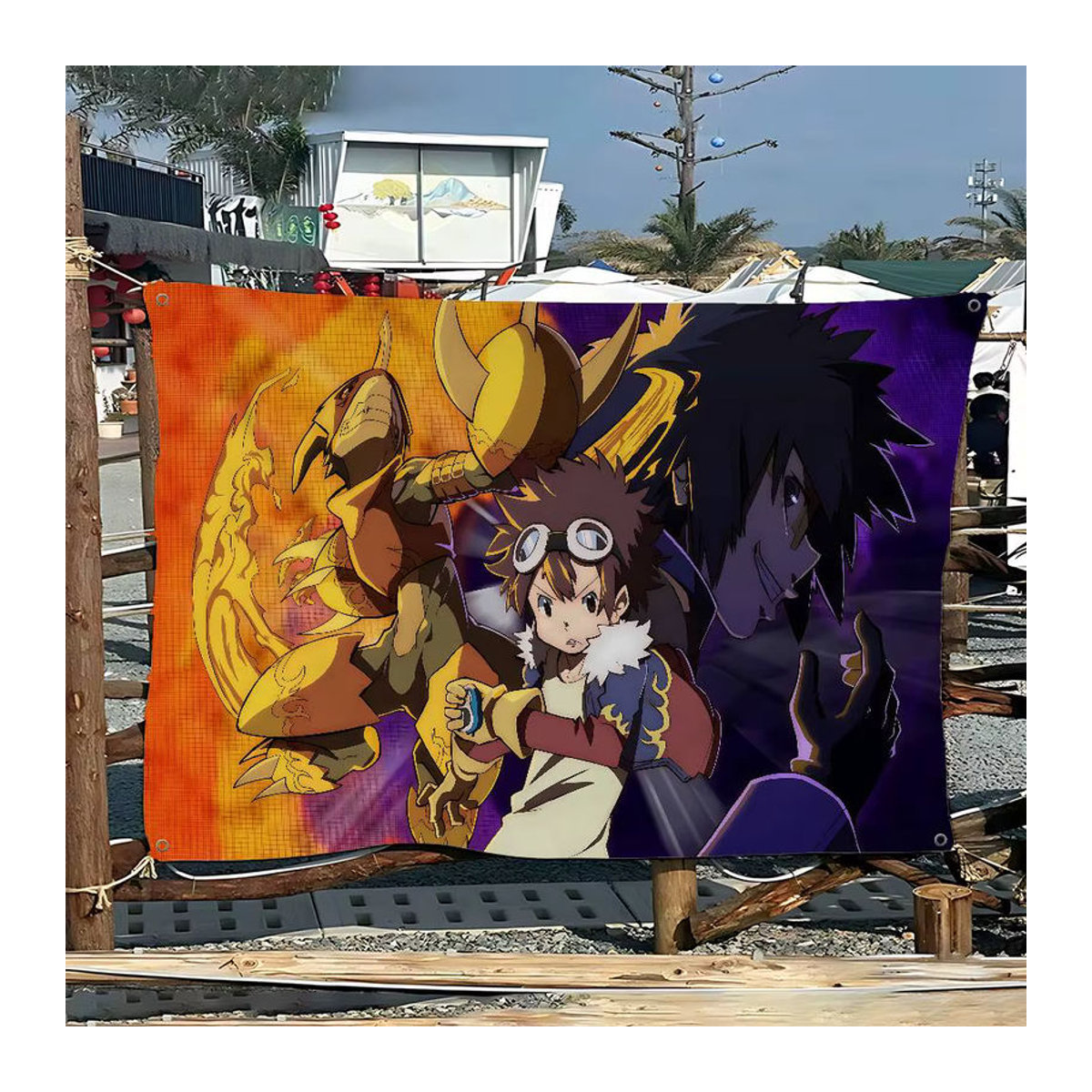 Digimon Adventure Wandbehang Potdemiel mehrfarbig Textil Banner für dein Zimmer - Bild 2