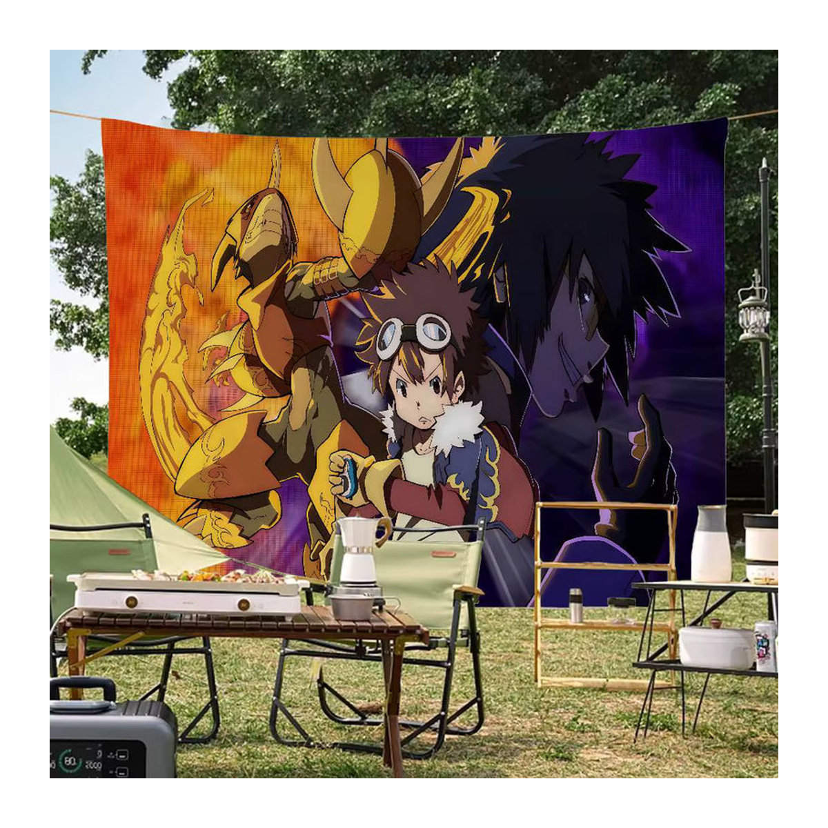 Digimon Adventure Wandbehang Potdemiel mehrfarbig Textil Banner für dein Zimmer - Bild 5