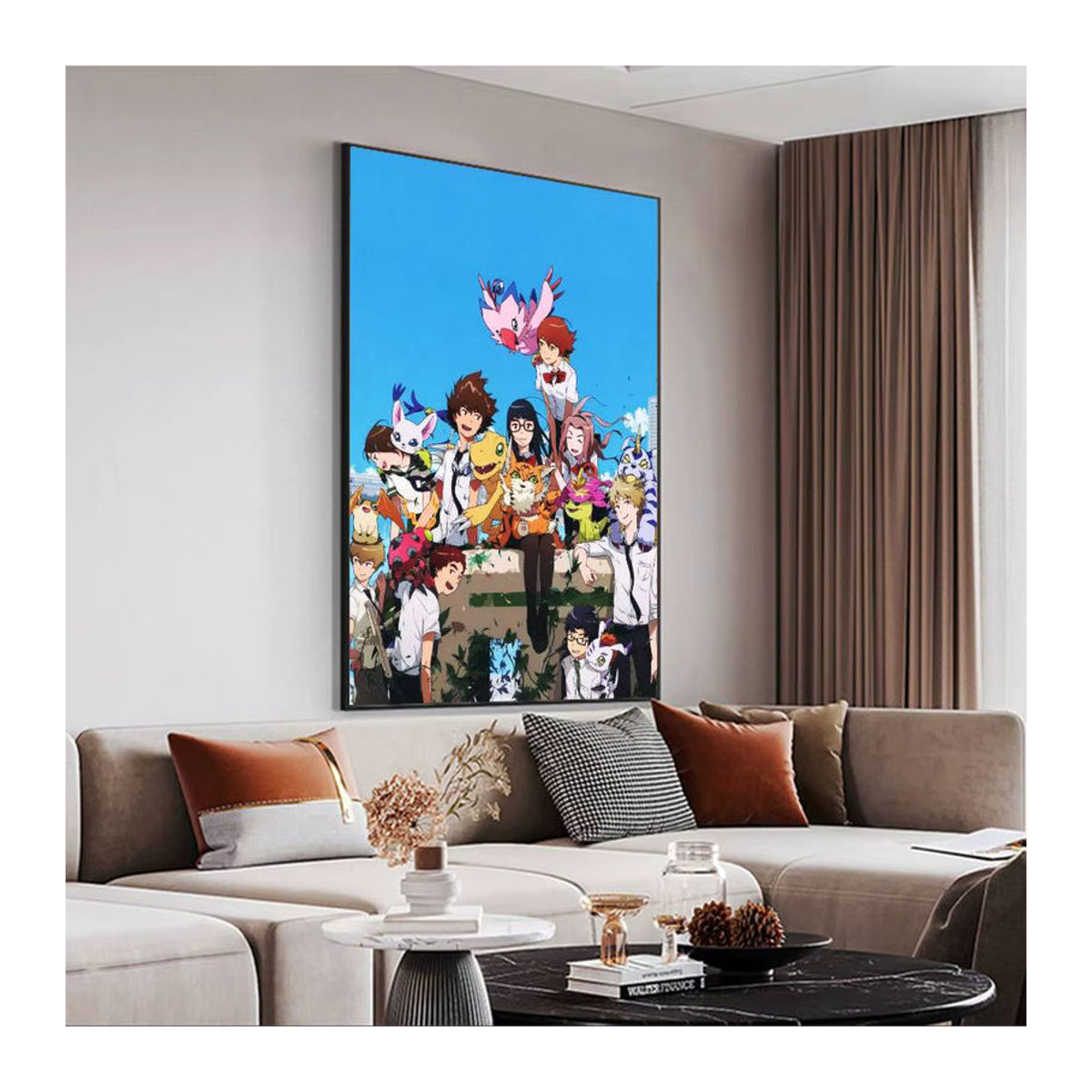 Digimon Anime Wandaufkleber Klassisches Movie Poster aus wasserfestem Papier in Mehrfarbig - Bild 3