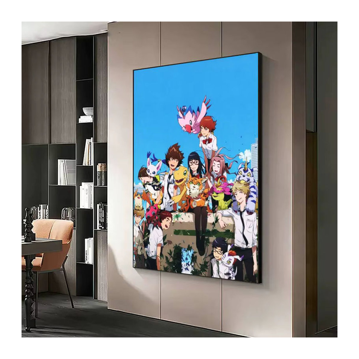 Digimon Anime Wandaufkleber Klassisches Movie Poster aus wasserfestem Papier in Mehrfarbig - Bild 4