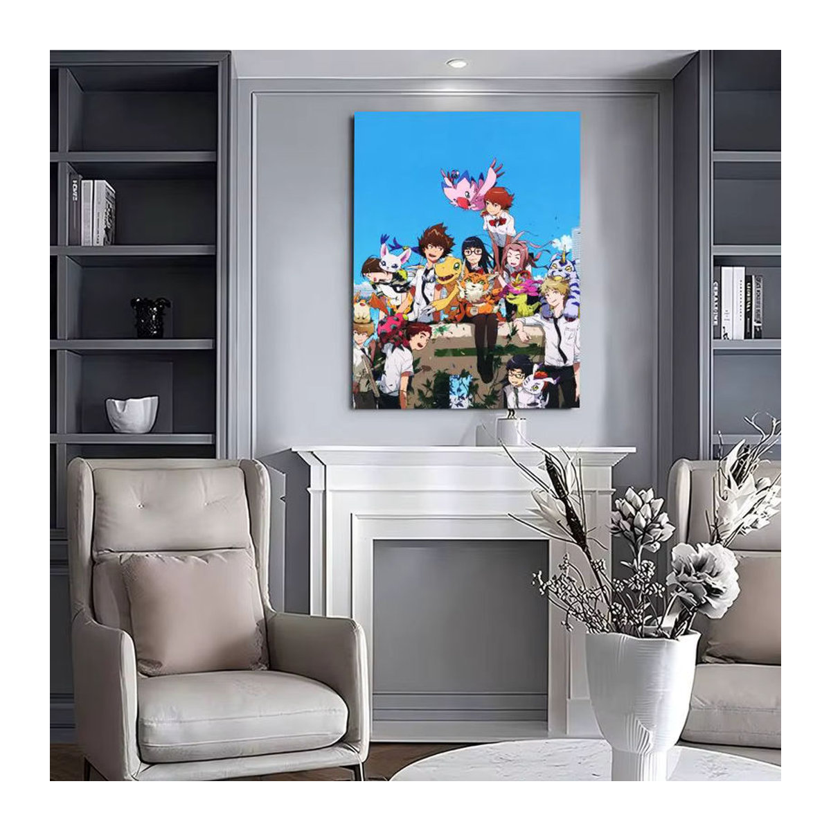 Digimon Anime Wandaufkleber Klassisches Movie Poster aus wasserfestem Papier in Mehrfarbig - Bild 6