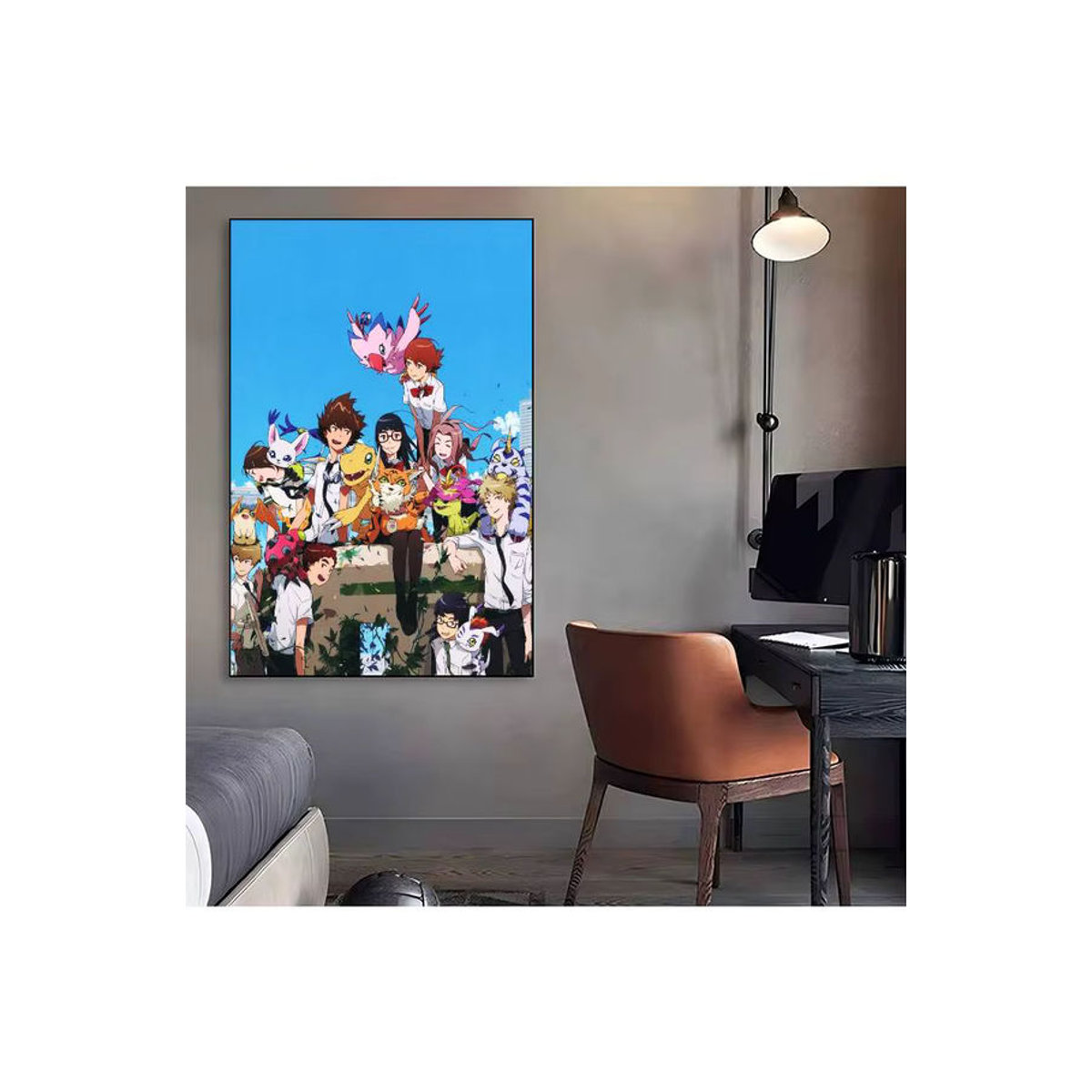 Digimon Anime Wandaufkleber Klassisches Movie Poster aus wasserfestem Papier in Mehrfarbig - Bild 7