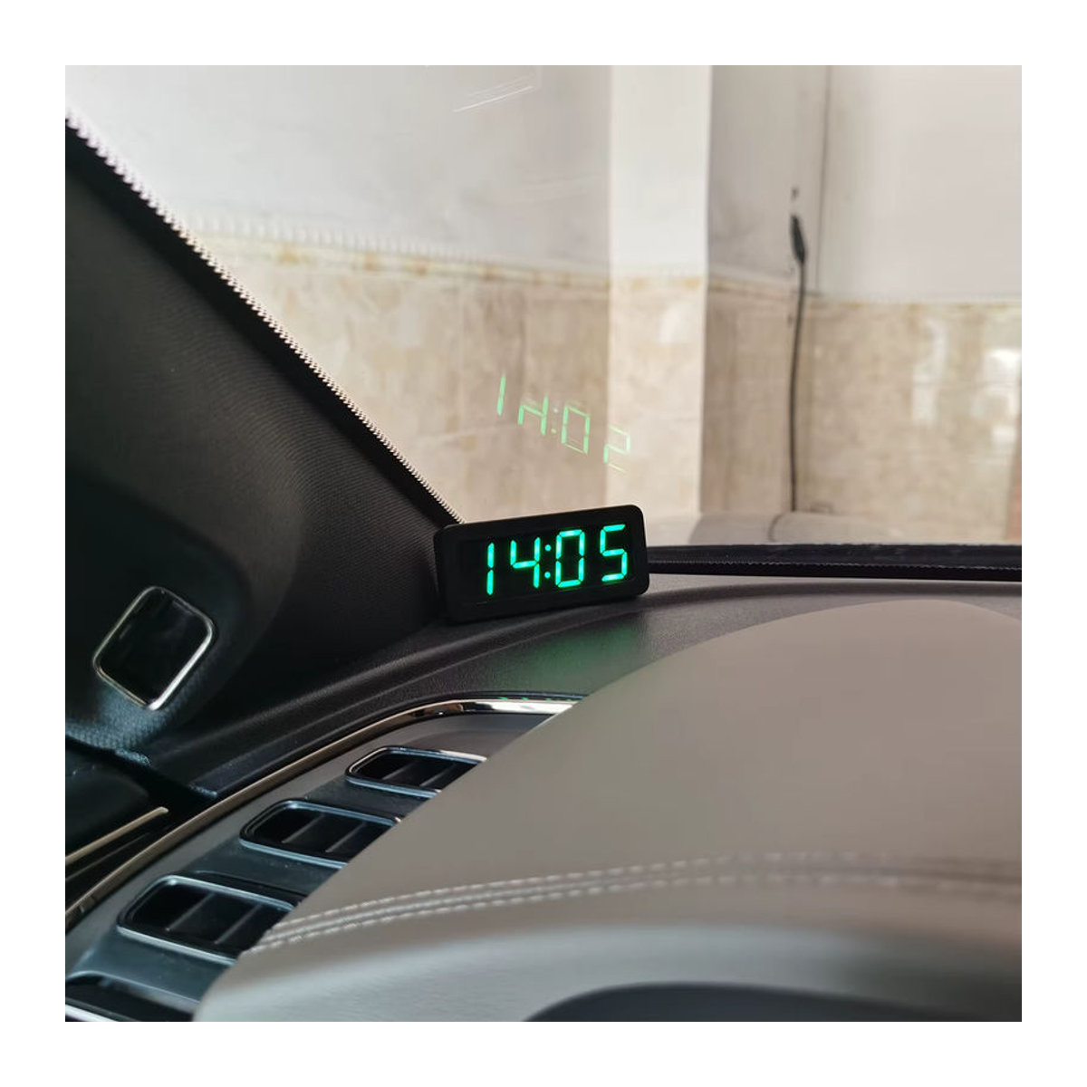 Digitale USB Auto Uhr mit GPS Beidou Automatik-Timing und LED Display für 12/24 Stunden, Schwarz oder Rot - Bild 5