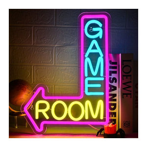 Dimmbares LED Neonschild von Wanxing in Bunt aus Acryl für dein Spielzimmer und Arcade-Raum