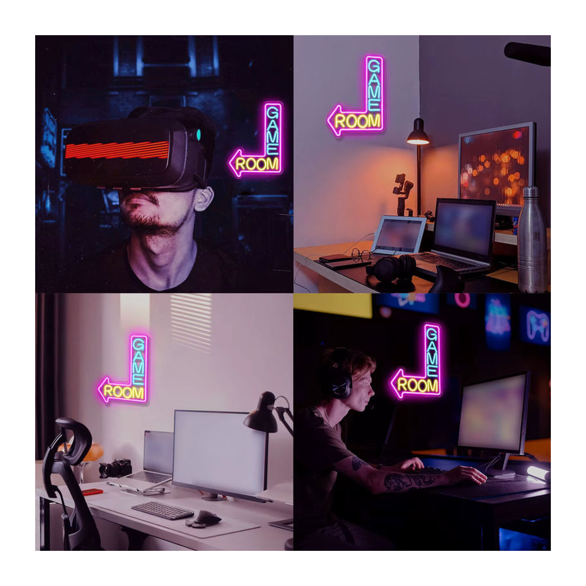 Dimmbares LED Neonschild von Wanxing in Bunt aus Acryl für dein Spielzimmer und Arcade-Raum - Bild 5