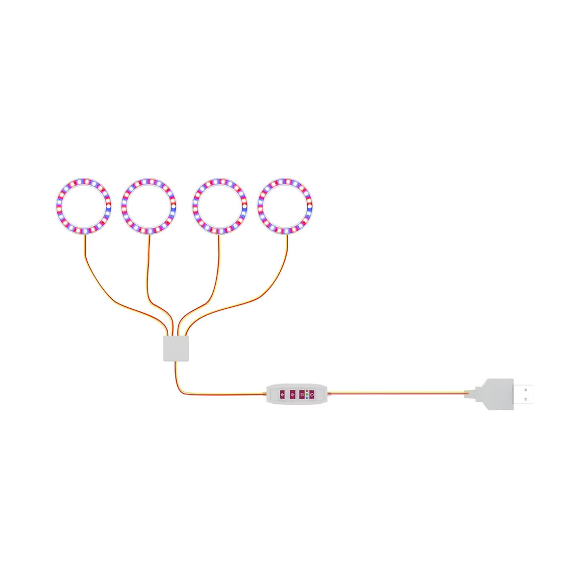 Dimmbares USB DC5V LED Vollspektrum Wachstumslicht mit 24-Stunden-Timer und Topf für Zimmerpflanzen, Sukkulenten und Kakteen - Bild 5