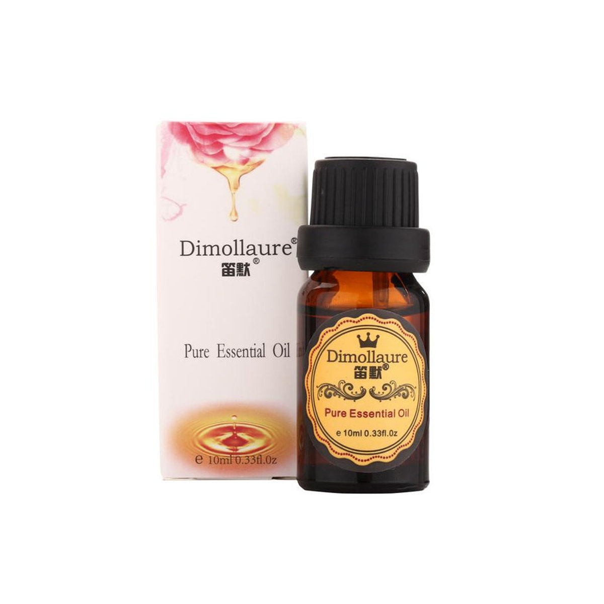 Dimollaure Ätherisches Jasmin-Lavendel-Neroli Pflanzenöl für Aromatherapie und Hautpflege, 10 ml in brauner Glasflasche - Bild 2