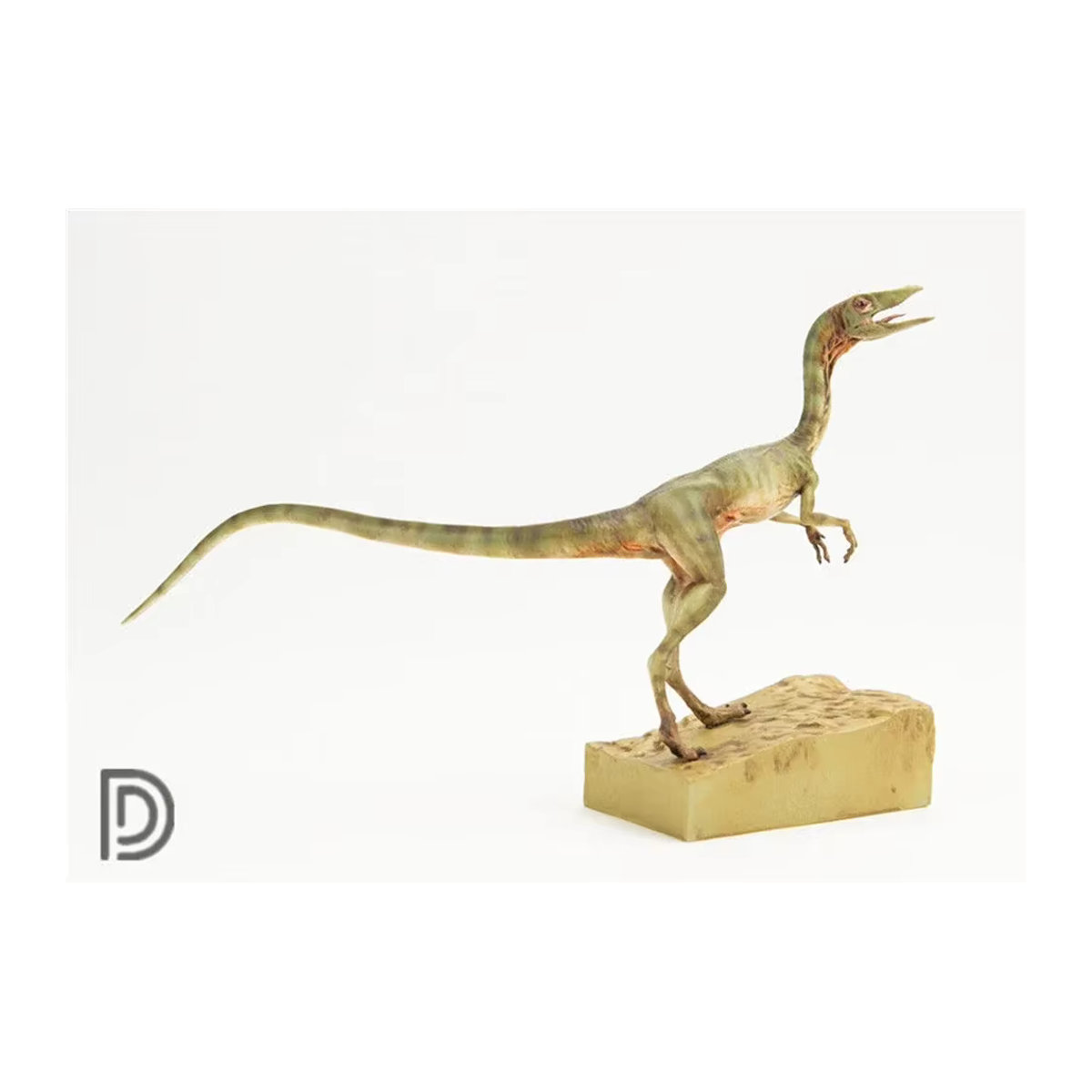 DINO DREAM Compsognathus Coelophysidae Dinosaurier Modell Grün 1:5 - Bild 2