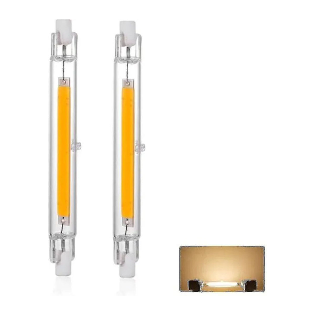 dis-tri-paca R7s LED-Birne 30W Warmweiß 3000K 3000lm Dimmbar 118mm als Ersatz für 300W Halogen J118 - Bild 1