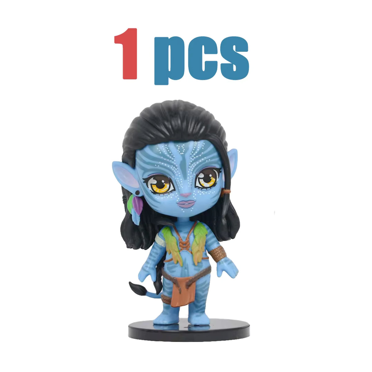 Disney Avatar 2 Neytiri und Jake Sully PVC-Figuren Set in Blau als Sammlerstücke und Schreibtisch-Dekoration - Bild 6