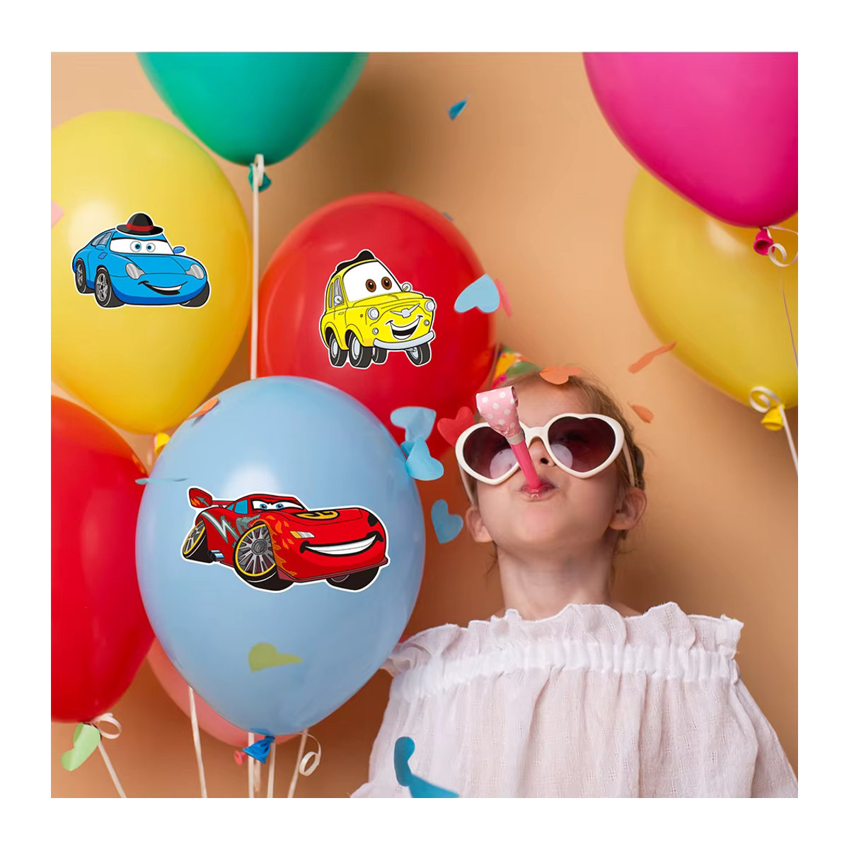 Disney Cars Lightning McQueen DIY Puzzle-Aufkleber für Kinder, mehrfarbig - Bild 4
