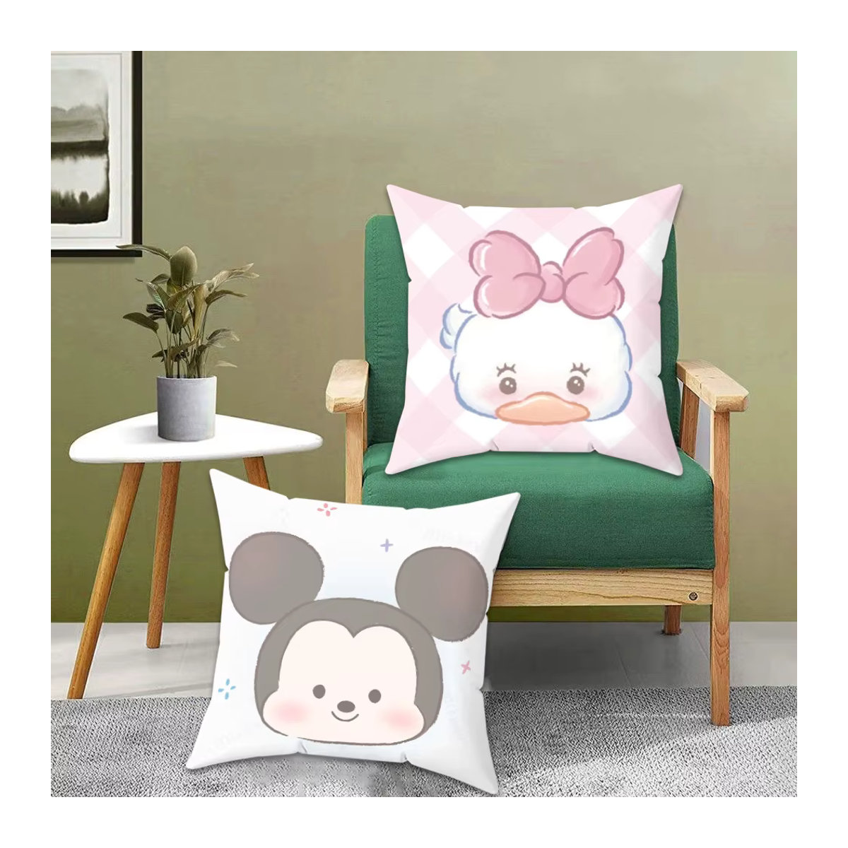 Disney Dekokissenbezug für Sofa und Schlafzimmer, mehrfarbig, B/T/H: 45 x 45 x 0 cm - Bild 2