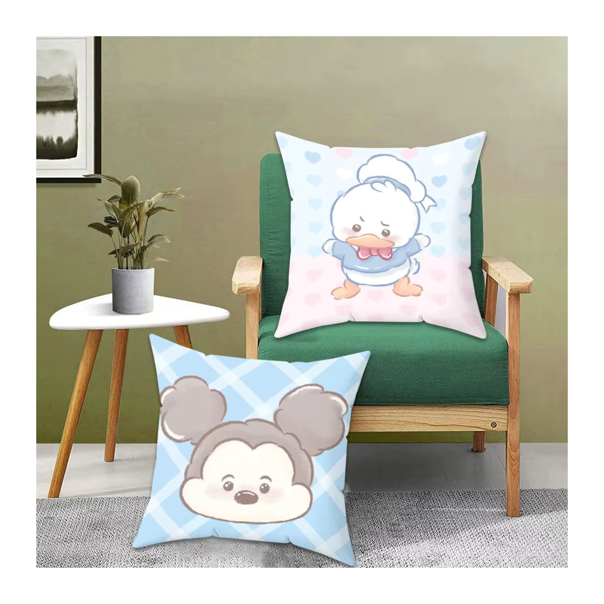 Disney Dekorativer Kissenbezug für Couchkissen und Schlafzimmer, mehrfarbig, B/H: 40 x 40 cm - Bild 2