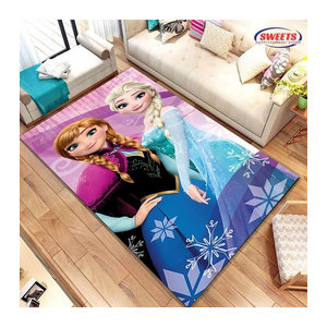 Disney Die Eiskönigin Elsa und Anna 3D HD Druck Teppich, rutschfest, mehrfarbig, B: 140 cm, T: 80 cm