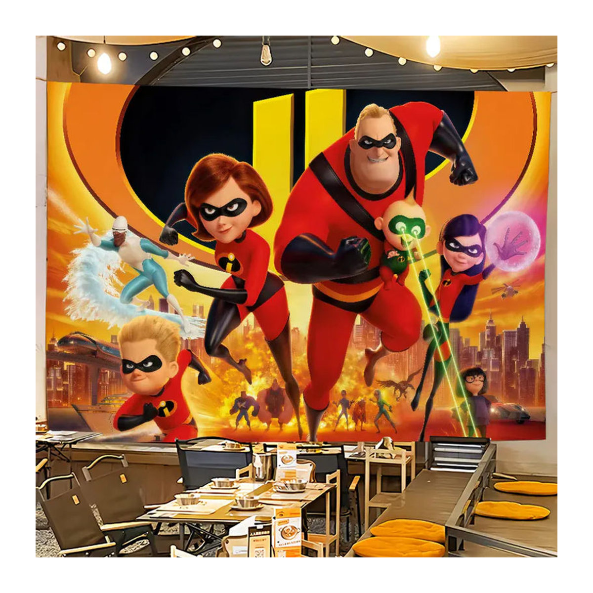 Disney Die Unglaublichen 2 Wandbehang Baby Flagge aus Textil, mehrfarbig, B/H: 60 x 40 cm - Bild 2
