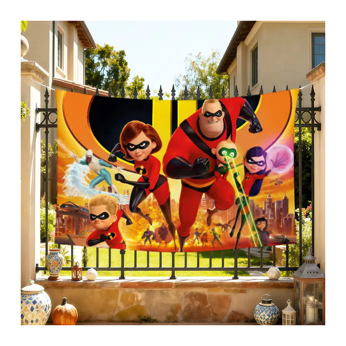Disney Die Unglaublichen 2 Wandbehang Baby Flagge aus Textil, mehrfarbig, B/H: 60 x 40 cm - Bild 3