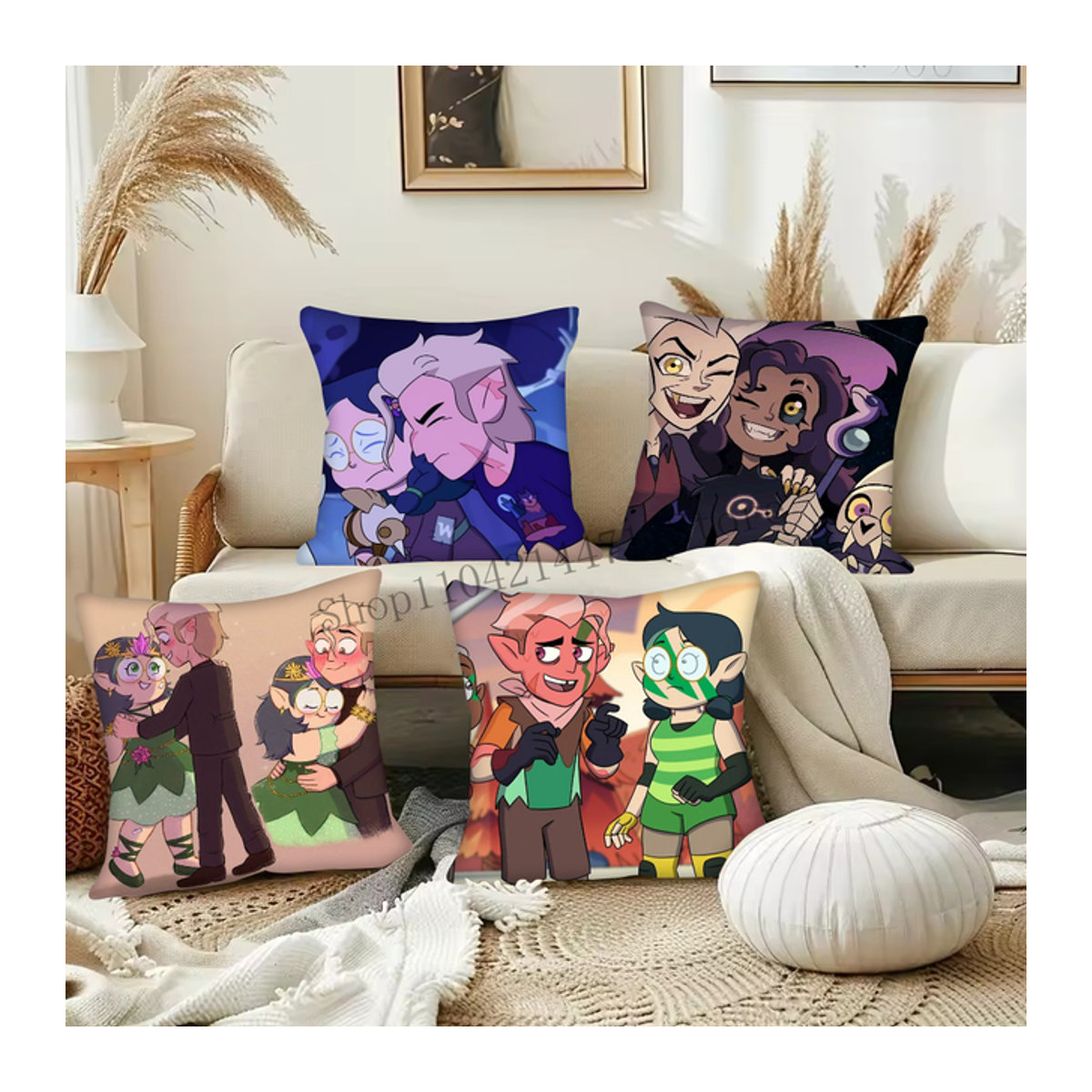 Disney Eule Kissen in Blau für Wohnzimmer und Schlafzimmer - Bild 1