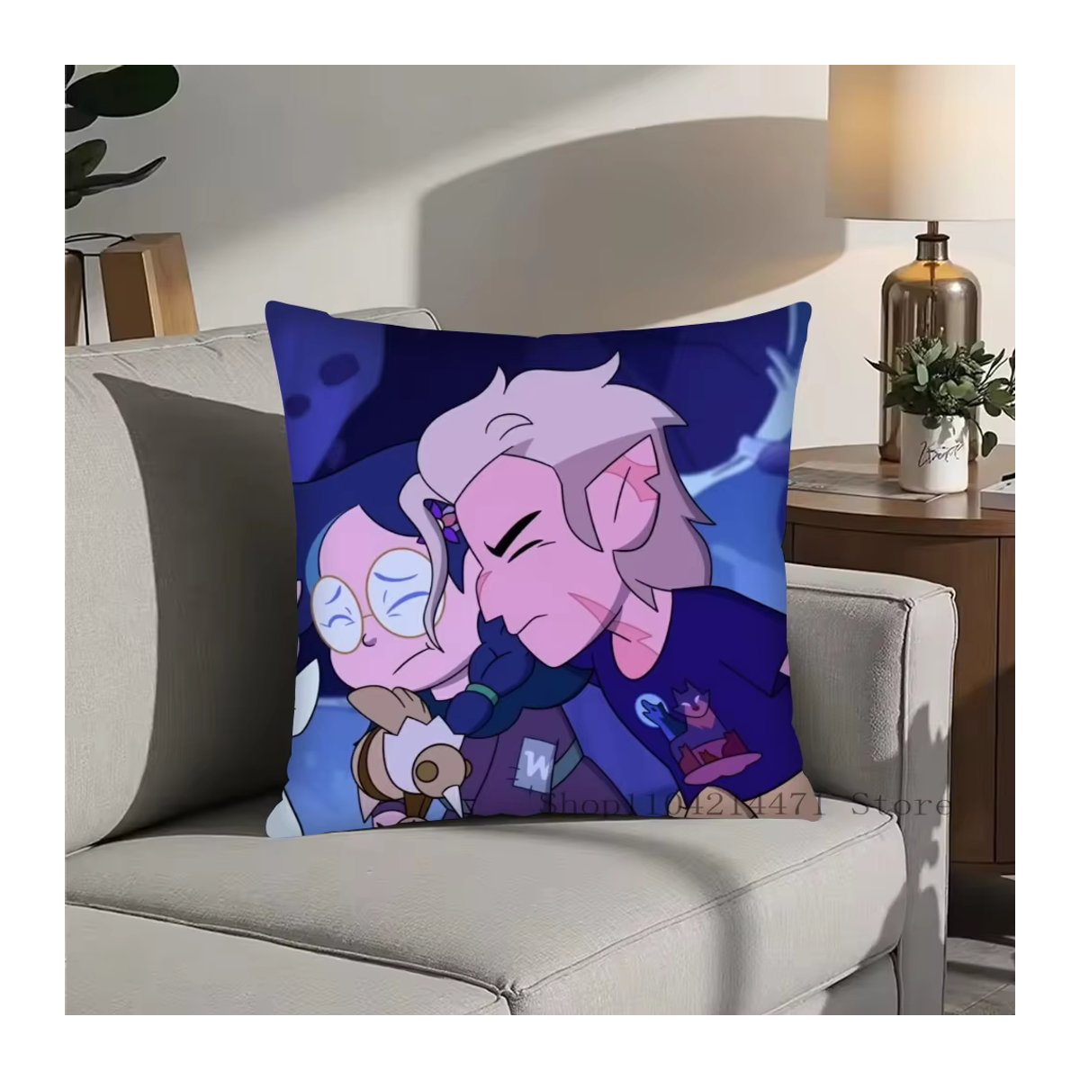 Disney Eule Kissen in Blau für Wohnzimmer und Schlafzimmer - Bild 2