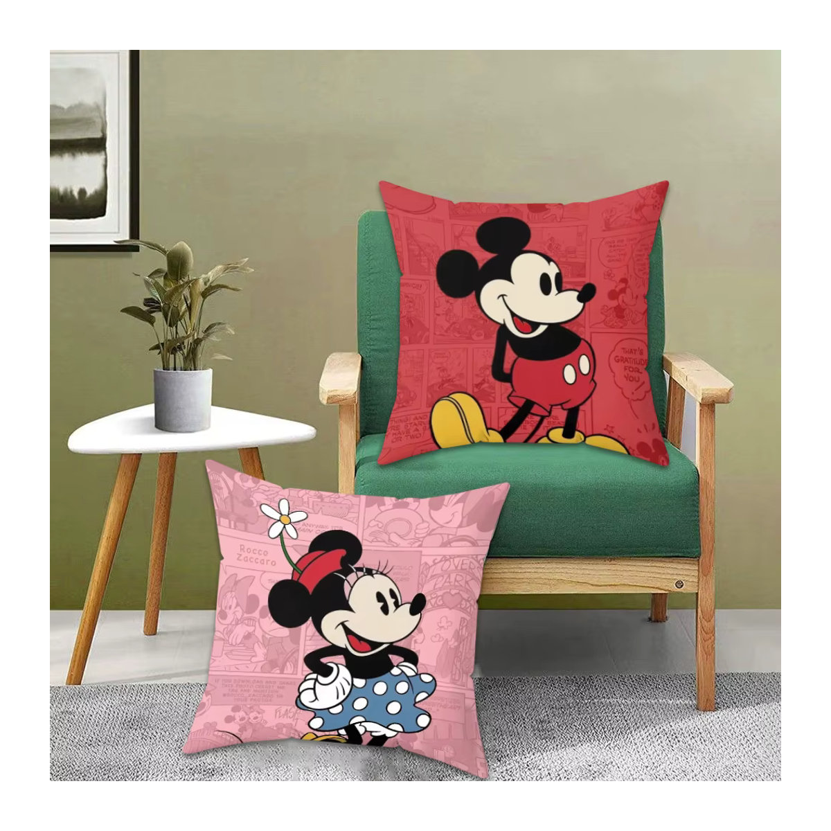 Disney Kissenbezug für Schlafzimmer und Sofa, mehrfarbig, B/B: 40 x 40 cm - Bild 2
