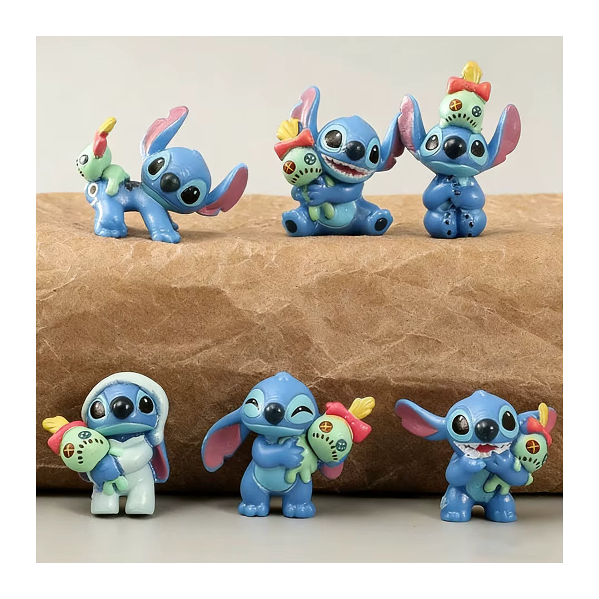 Disney Lilo & Stitch Figuren Set Q-Version aus Kunstharz, mehrfarbig, 6-teilig - Bild 2