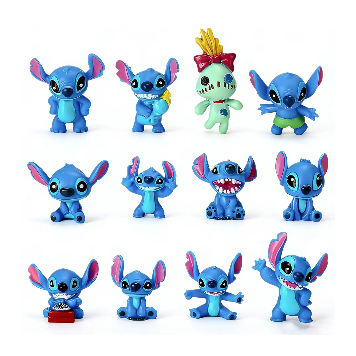 Disney Lilo & Stitch Figuren Set Q-Version aus Kunstharz, mehrfarbig, 6-teilig - Bild 4