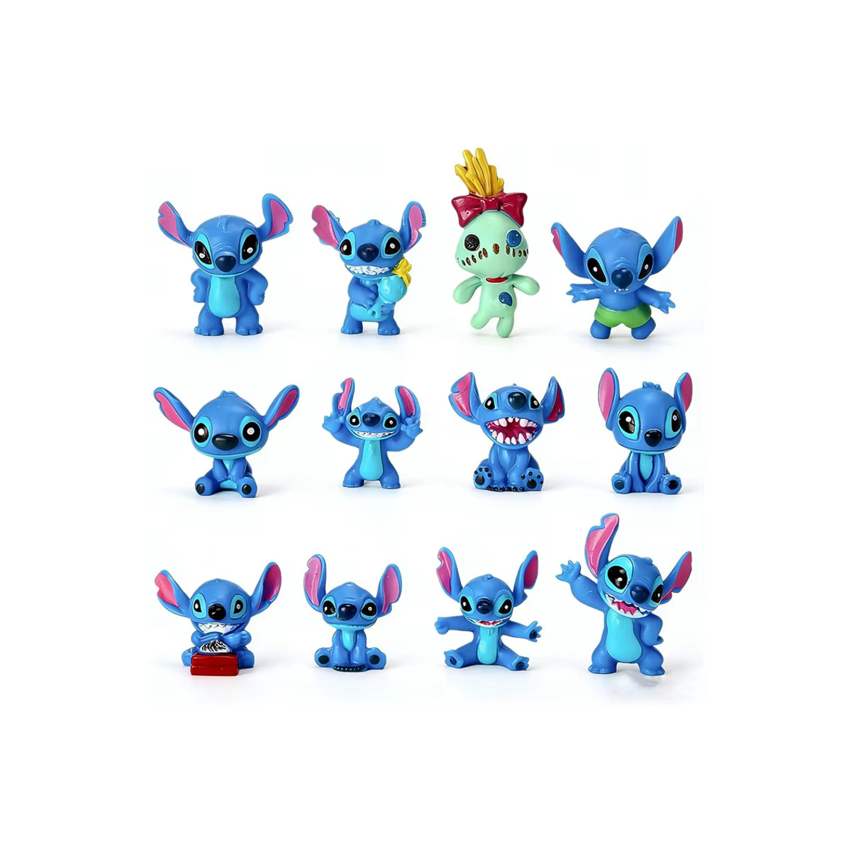 Disney Lilo & Stitch Figuren Set Q-Version aus Kunstharz, mehrfarbig, 6-teilig - Bild 5