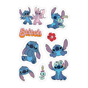 Disney Lilo & Stitch Wandsticker für Kinder, mehrfarbig, B: 50 cm, H: 70 cm