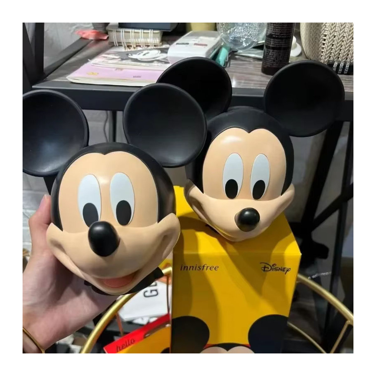 Disney Mickey und Donald Duck Sparschwein als dekoratives Cartoon Desktop Ornament aus Kunststoff, mehrfarbig - Bild 4